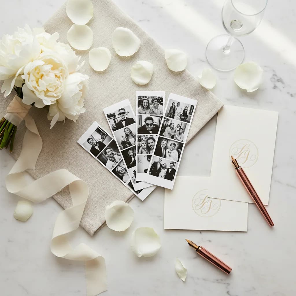 Custom-designed TogetherBooth photo strips